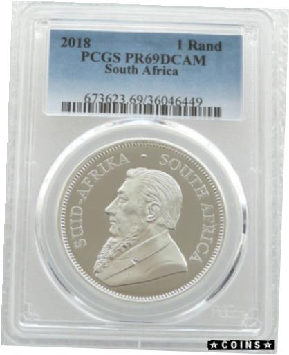アンティークコイン コイン 金貨 銀貨 [送料無料] 2018 South Africa Krugerrand Silver Proof 1oz Coin PCGS PR69 DCAM - Issue 15 000のサムネイル