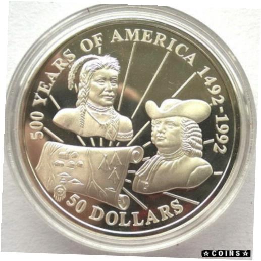 アンティークコイン コイン 金貨 銀貨 [送料無料] Cook 1993 William Penn 50 Dollars Silver Coin Proof