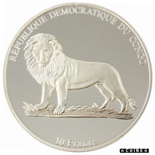 【極美品/品質保証書付】 アンティークコイン コイン 金貨 銀貨 [送料無料] Congo 2003 Renault 10 Francs Silver Coin,Proof：金銀プラチナ ワールドリソース