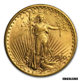 【極美品/品質保証書付】 アンティークコイン コイン 金貨 銀貨 [送料無料] 1910-D $20 Saint-Gaudens Gold Double Eagle AU - SKU#34266