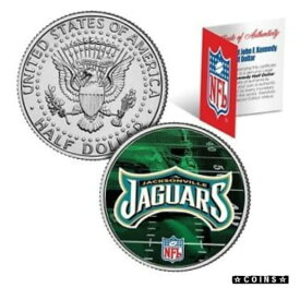 【極美品/品質保証書付】 アンティークコイン コイン 金貨 銀貨 [送料無料] JACKSONVILLE JAGUARS Field JFK Half Dollar U.S. Colorized Coin * NFL Licensed *