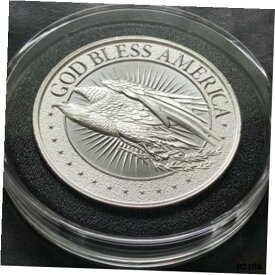 【極美品/品質保証書付】 アンティークコイン コイン 金貨 銀貨 [送料無料] Limited Mintage GOD BLESS AMERICA 2 oz 999 Pure Silver Eagle Patriot
