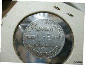 【極美品/品質保証書付】 アンティークコイン コイン 金貨 銀貨 [送料無料] Vintage OSTBY-BARTON Jewelry CO. Token Coin, PROVIDENCE RI, Seamless, Gold Shell