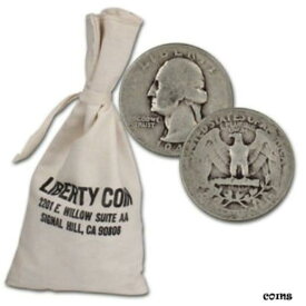 【極美品/品質保証書付】 アンティークコイン 銀貨 90% Silver Quarters - $100 Face Value Bag [送料無料] #sof-wr-4617-148