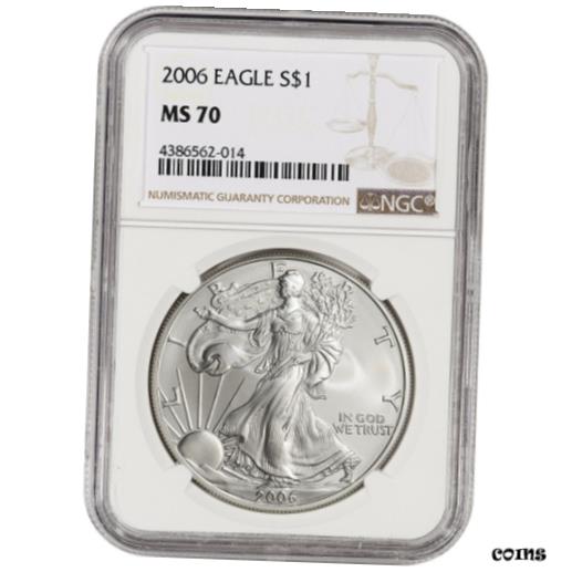 アンティークコイン コイン 金貨 銀貨 [送料無料] 2006 American Silver Eagle - NGC MS70