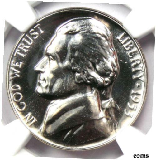 アンティークコイン コイン 金貨 銀貨 [送料無料] 1953 Proof Jefferson Nickel 5C Coin - Certified NGC PR69 (PF69) - $600 Value!のサムネイル
