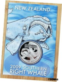 【極美品/品質保証書付】 アンティークコイン コイン 金貨 銀貨 [送料無料] 2009 New Zealand 1 oz. Southern Right Whale Silver coin in 3 panel display