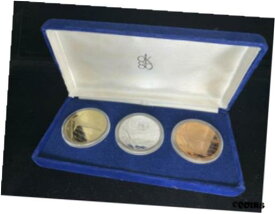 【極美品/品質保証書付】 アンティークコイン コイン 金貨 銀貨 [送料無料] 1989 BU Proof US Olympic Festival 2 Silver Coins, 1 Bronze Coin 3pc Set w/ COA