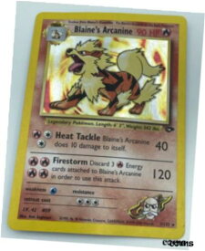 【極美品/品質保証書付】 アンティークコイン コイン 金貨 銀貨 [送料無料] Holo Blaine’s Arcanine Pokemon Card 1/132 2000 Good Condition