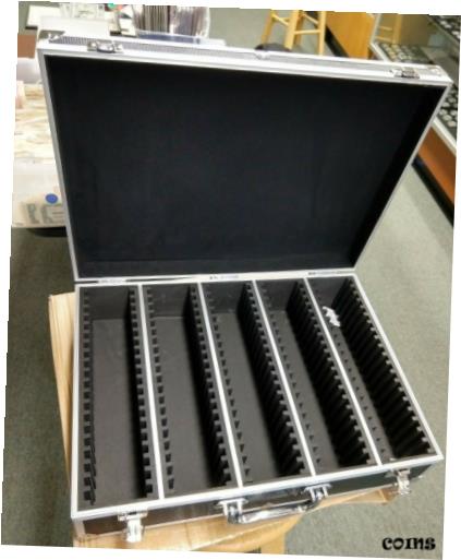 アンティークコイン コイン 金貨 銀貨 [送料無料] Heavy Duty 100 Slab Case Briefcase Secure Box Guardhouse New Unused PCGS NGC ANA
