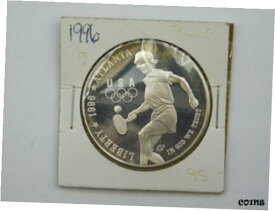 【極美品/品質保証書付】 アンティークコイン コイン 金貨 銀貨 [送料無料] 1996 P United States Olympic Table Tennis Commemorative Proof Silver Dollar