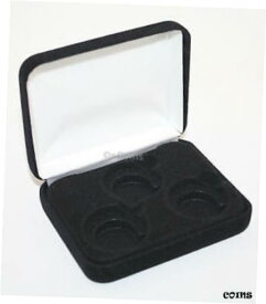 【極美品/品質保証書付】 アンティークコイン コイン 金貨 銀貨 [送料無料] Lot of 5 Black Felt COIN DISPLAY GIFT METAL BOX for 3-Quarter or Presidential $1