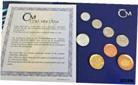 【極美品/品質保証書付】 アンティークコイン コイン 金貨 銀貨 [送料無料] Rare 2006 Czech Republic Official Proof Set 7 Coins + medal in perfect condition