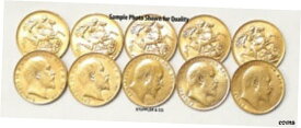 【極美品/品質保証書付】 アンティークコイン 硬貨 Lot of 10 King Edward VII 1933 年以前のブリティッシュゴールドソブリンズブリオンイングランド- show original title [送料無料] #oof-wr-5528-508