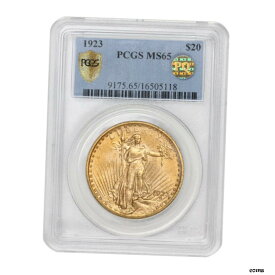 【極美品/品質保証書付】 アンティークコイン 硬貨 1923年 $20 ゴールド セントゴーダン ダブルイーグル PCGS MS65 PQ 承認 フィラデルフィア コイン- show original title [送料無料] #oot-wr-5528-636