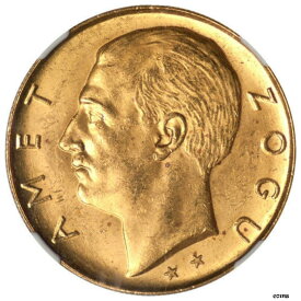 【極美品/品質保証書付】 アンティークコイン 硬貨 アルバニア 1927-R ゴールド 100 フランガ NGC MS-63 鋳造 ： 5,000- show original title [送料無料] #oot-wr-5647-53