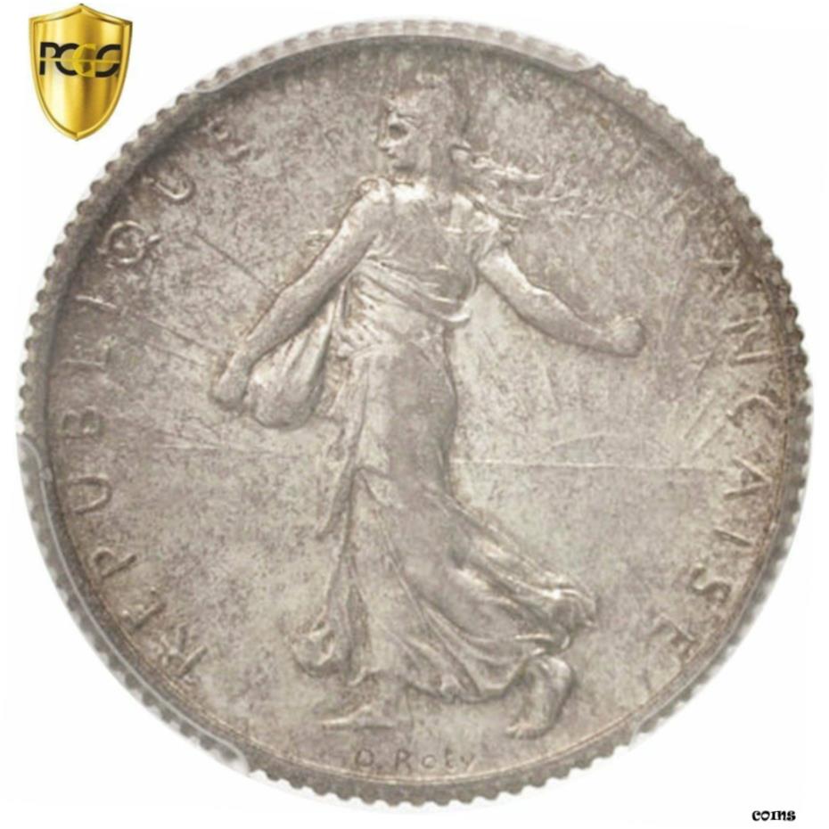 アンティークコイン コイン 金貨 銀貨 [送料無料] [#96461] France Semeuse Franc 1901 Paris PCGS MS61 Silver KM:844.1