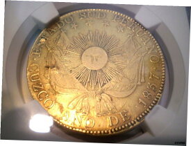 【極美品/品質保証書付】 アンティークコイン 硬貨 1837年 ペルークスコ スーツ 共和国 8 エスクード 8E レタリング エッジ ゴールド レア- show original title [送料無料] #oof-wr-5667-8