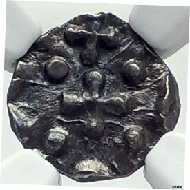 690-715AD アングロ-サクソン フリジア コンチネンタル シルバー スシートコイン レッドバッド NGC i82371 690-715AD Anglo-Saxon Frisian Continental Silver Seat Coin Redbud NGC i82371