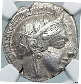 【極美品/品質保証書付】 アンティークコイン 硬貨 アテネギリシャ 440BC 古代シルバー ギリシャ テトラドラクム コイン アテナオウル NGC i87808- show original title [送料無料] #oot-wr-5679-536