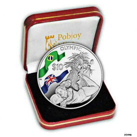 【極美品/品質保証書付】 アンティークコイン コイン 金貨 銀貨 [送料無料] British Virgin Islands 2016 Rio Olympics Silver Beach Volleyball Colour Coin