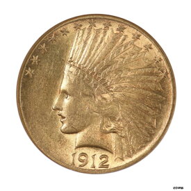 【極美品/品質保証書付】 アンティークコイン コイン 金貨 銀貨 [送料無料] 1912年 $10 ゴールド インディアン イーグル NGC AU55- show original title