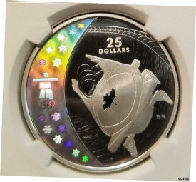 【極美品/品質保証書付】 アンティークコイン コイン 金貨 銀貨 [送料無料] 2008 CANADA S$25 OLYMPICS BOBSLEIGH NGC PF 70 ULTRA CAMEO SCARCE PERFECTION