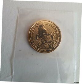 【極美品/品質保証書付】 アンティークコイン コイン 金貨 銀貨 [送料無料] 1/4 oz Queen's Beasts Series 2018 Black Bull of Clarence Gold Coin Ounce - Mint