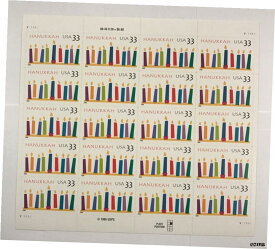 【極美品/品質保証書付】 アンティークコイン コイン 金貨 銀貨 [送料無料] 新品同様 OG USPSスタンプシート 1995 Hanukkah Celebration .33 Scott 3352 B4- show original title