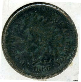 1866年 インディアンヘッド セント ペニー レア-BL6181866 Indian Head St. Penny Rare-BL618