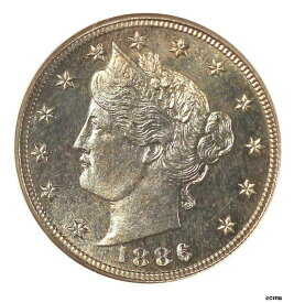 【極美品/品質保証書付】 アンティークコイン 硬貨 1886年 5C PR66 NGC-リバティ ニッケル- show original title [送料無料] #oot-wr-6023-170