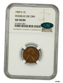 【極美品/品質保証書付】 アンティークコイン 硬貨 1969-S 1c NGC/CAC AU58 BN （ ダブルダイ ） 人気バラエティ-人気バラエティ- show original title [送料無料] #oot-wr-6045-114