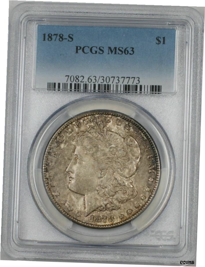 アンティークコイン コイン 金貨 銀貨 [送料無料] 1878-S モーガンシルバードル $1 PCGS MS-63 (より良いコイン) (2A)- show original title