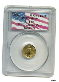 【極美品/品質保証書付】 2000 PCGS MS-69 $5 ゴールド アメリカン イーグル WTC リカバリー 1/13- show original title