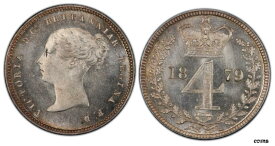 GR BRITAIN Victoria 1879 ARマウンディセット PCGS PL66-PL65PL SCBC - 3916GR BRITAIN Victoria 1879 AR Maundy Set PCGS PL66-PL65PL SCBC - 3916