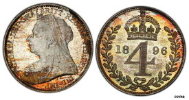 イギリス ビクトリア 1896 AR マウンディセット PCGS PL66-PL67 KM MDS152UK Victoria 1896 AR Maundy Set PCGS PL66-PL67 KM MDS152