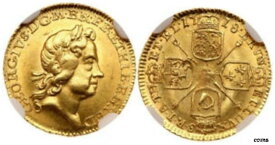 【極美品/品質保証書付】 GREAT BRITAIN. George I 1718 AV Quarter-Guinea. NGC MS64 S-3638; Fr. -331- show original title