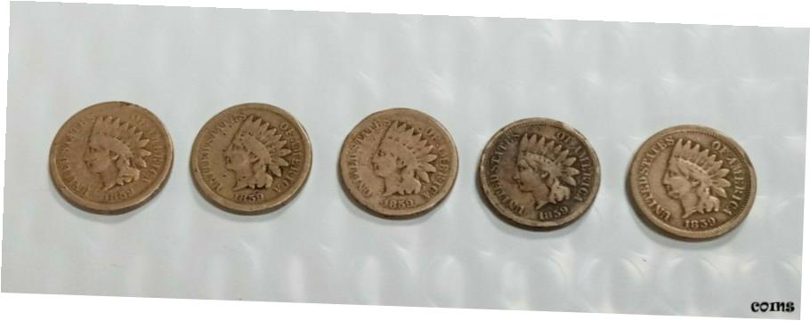 モール割引 アンティークコイン コイン 金貨 銀貨 [] 5 個ロット 1859