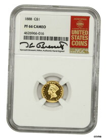 【極美品/品質保証書付】 1888年 G$ 1 NGC PR 66 CAM-Amazing Gem Proof - 1 ゴールド コイン-Amazing Gem Proof- show original title