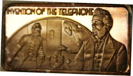 【極美品/品質保証書付】 アンティークコイン コイン 金貨 銀貨 [送料無料] Invention of Phone America's Greatest Events The Hamilton Mint .999 シルバーインゴット- show original title