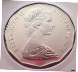 【極美品/品質保証書付】 アンティークコイン コイン 金貨 銀貨 [送料無料] AUSTRALIA: 1972 50 CENTS PROOF COAT OF ARMS! 10,272 MADE