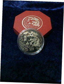 【極美品/品質保証書付】 アンティークコイン コイン 金貨 銀貨 [送料無料] 2000 Singapore $10 Dollars Year Of Dragon Red Case Copper Nickel Coin