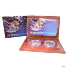 【極美品/品質保証書付】 アンティークコイン コイン 金貨 銀貨 [送料無料] 2008 International Year Planet Earth Two Coin Proof Set
