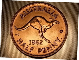 【極美品/品質保証書付】 アンティークコイン コイン 金貨 銀貨 [送料無料] Australia. 1962 Perth - Halfpenny.. Proof - FDC.. Full Lustre