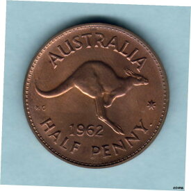 【極美品/品質保証書付】 アンティークコイン コイン 金貨 銀貨 [送料無料] Australia. 1962 Perth Halfpenny.. Proof - Near Full Lustre