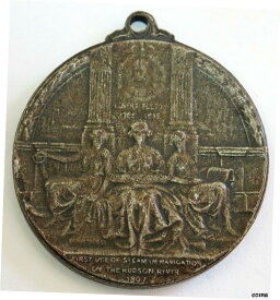 1909年 アメリカン NUMISMATIC SOCIETY THE HUDSON-フルトン セレブレーション 32mm メダル- show original title1909 American NUMISMATIC SOCIETY THE HUDSON-Fulton Celebration 32mm Medal- show original title