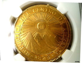 【極美品/品質保証書付】 アンティークコイン 硬貨 1828年 中米 共和国 8 エスクード 8E ゴールド コイン- show original title [送料無料] #oof-wr-6602-5