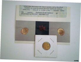 【極美品/品質保証書付】 アンティークコイン 硬貨 1713年 メキシコ oXMJ 1 エスクード 1E COB コロニール ゴールド コイン ANACS- show original title [送料無料] #oof-wr-6602-72