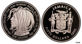 【極美品/品質保証書付】 アンティークコイン 硬貨 Jamaica 1995年 $50 ボブ マーリー プルーフ コイン PCGS PR 70 DCAM トップ ポップ 2/0- show original title [送料無料] #oot-wr-6650-76
