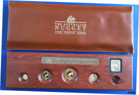 【極美品/品質保証書付】 アンティークコイン 金貨 1990 Australia 5 Coin Proof 99.99 Gold Nugget Set 1.9 AGW Great Gift [送料無料] #gcf-wr-6737-4